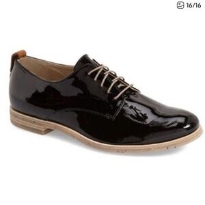AGL Guisti Leombruni Patent Leather Black Oxfords 40